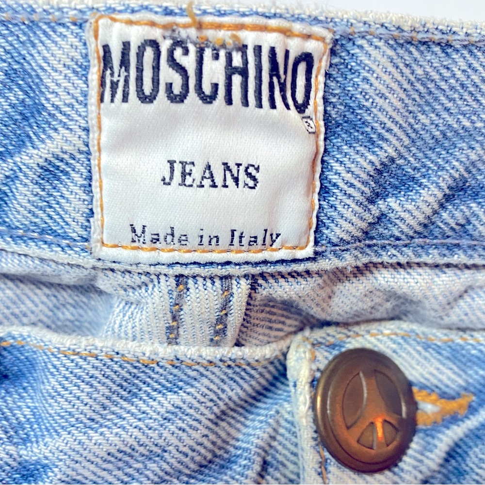 Vintage RARE Moschino Peace Made in Italy Jeans